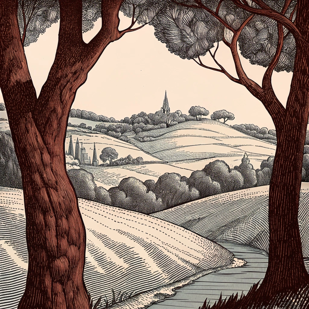 Adult student learning drawing techniques